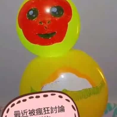 三立新聞網報導柯男做的 LED 造型氣球福祿猴