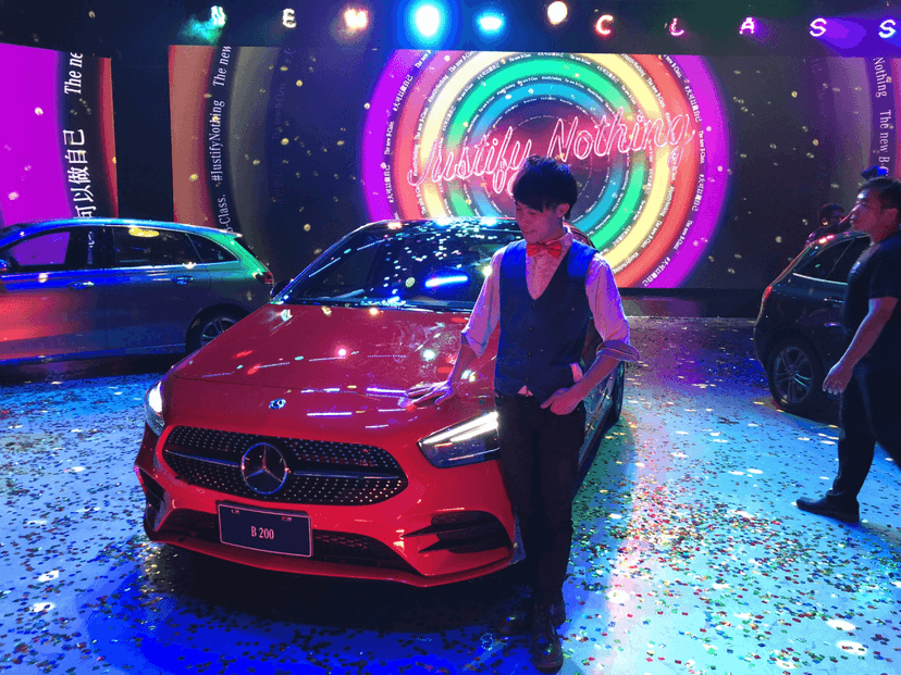 【賓士Benz B-Class新車發表會】折氣球巧遇網紅林進、小A辣