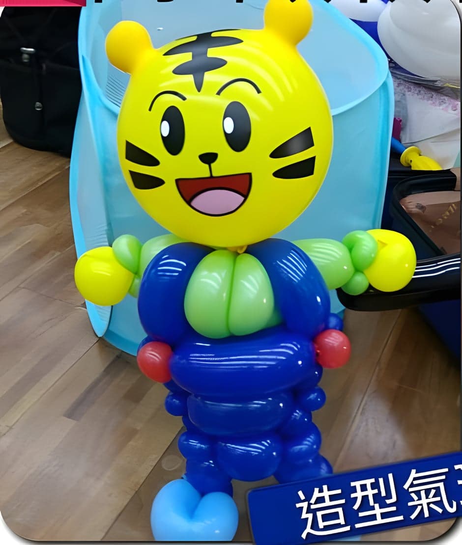 高雄生日派對的巧虎造型氣球人偶