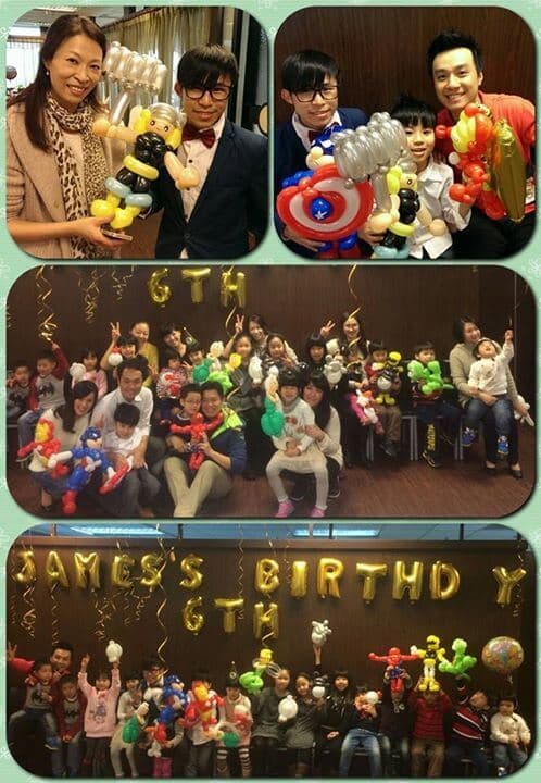 James子奕 6歲生日派對 (現場折氣球)
