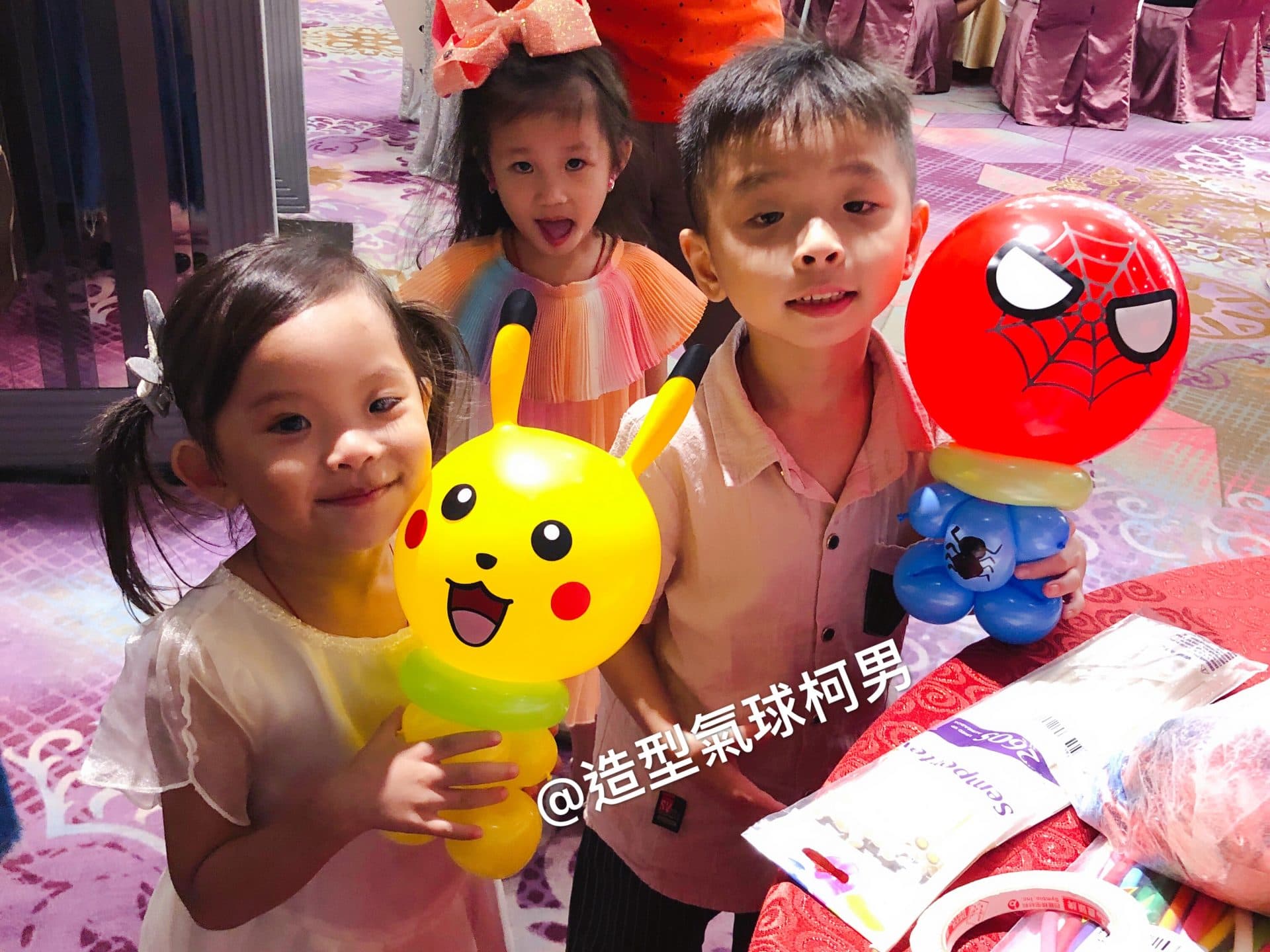 【婚禮折氣球(有影片)】新莊晶宴會館婚禮氣球小物