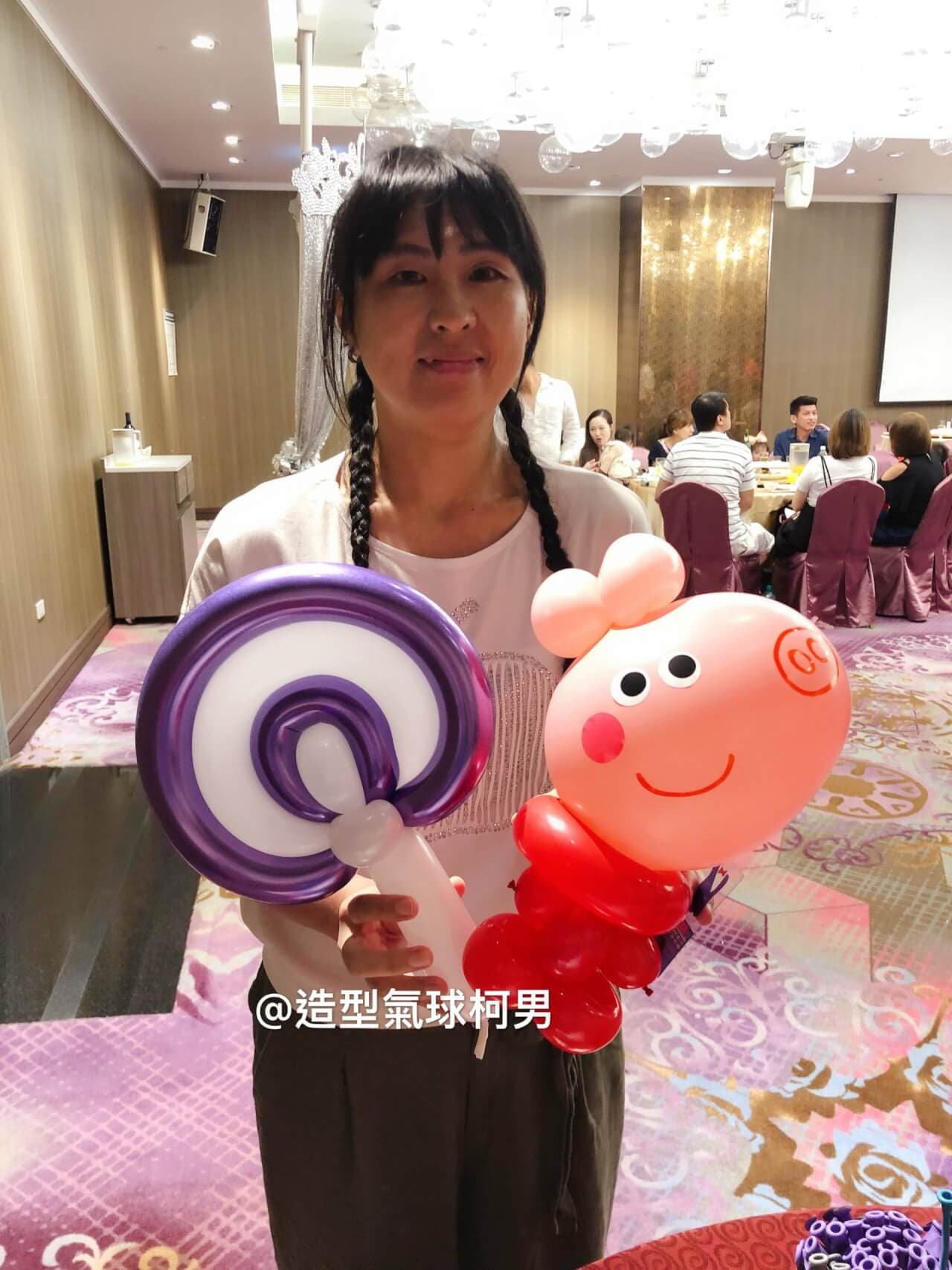 【婚禮折氣球(有影片)】新莊晶宴會館婚禮氣球小物