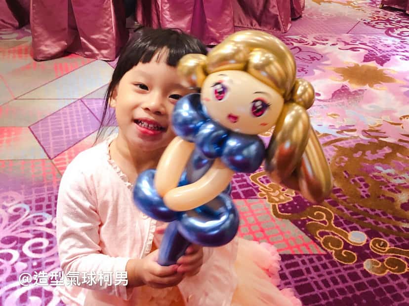 【婚禮折氣球(有影片)】新莊晶宴會館婚禮氣球小物