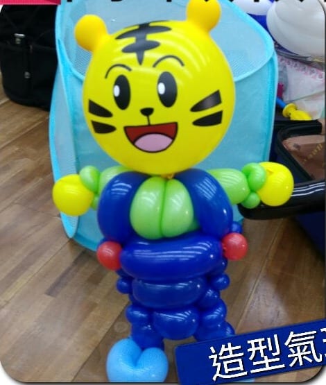 高雄生日派對的巧虎造型氣球人偶