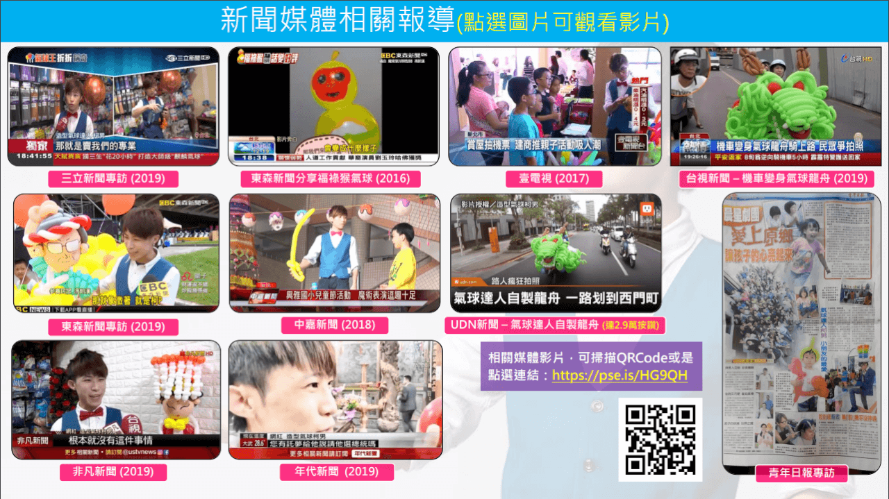 氣球柯男簡介圖：特殊經歷